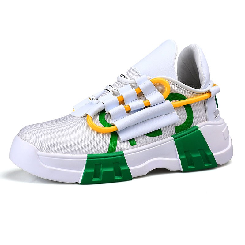Men's Shoes - Green White & Yellow (2)